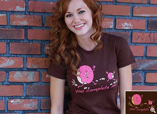 you complete me donut tee